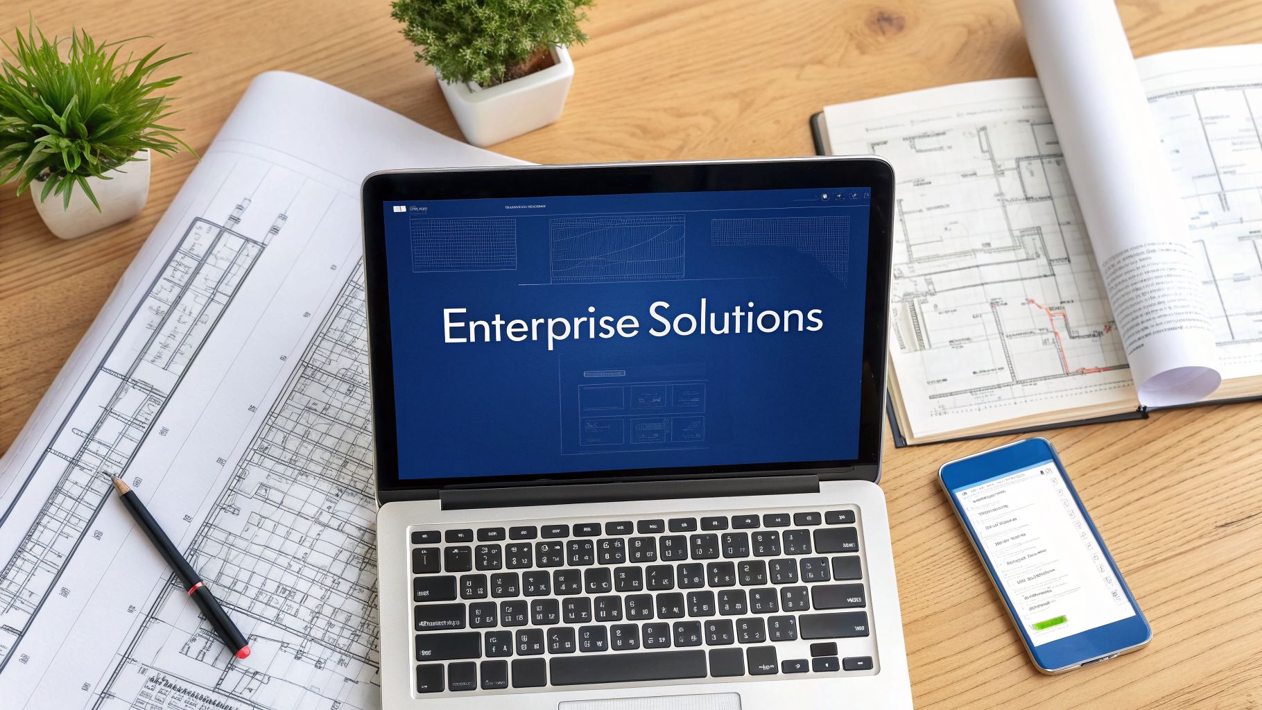 enterprise-software-development-solutions-workspace-flatlay