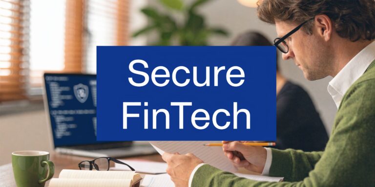 fintech software development office workspace