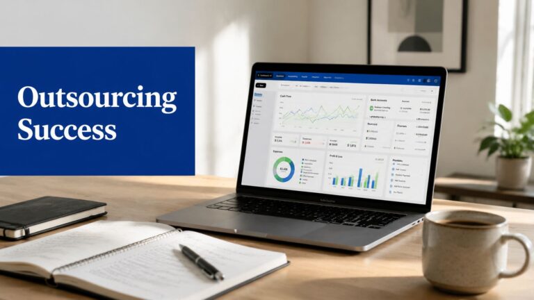 financial software outsourcing business dashboard