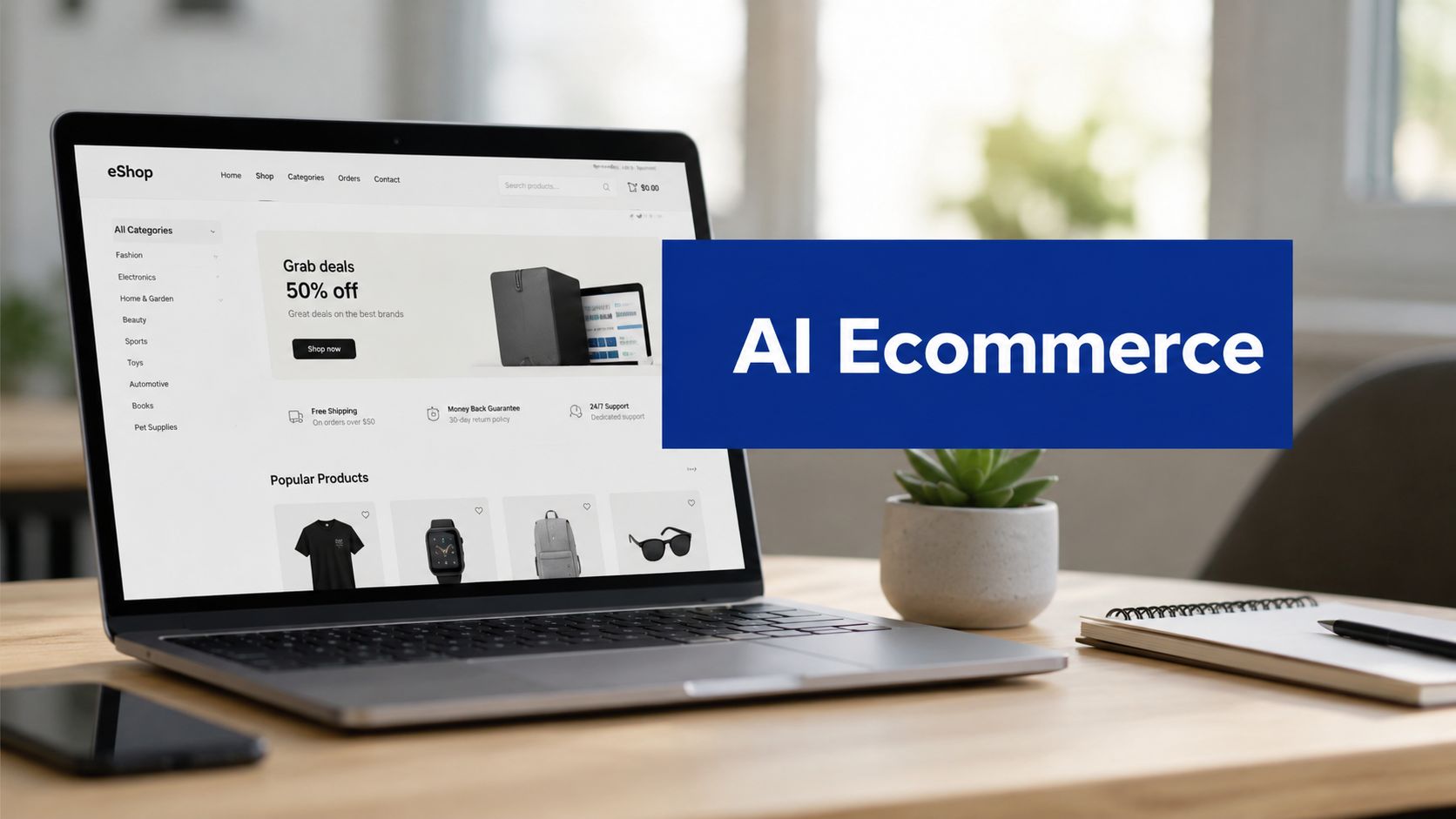 ai-ecommerce-platform-laptop-ecommerce