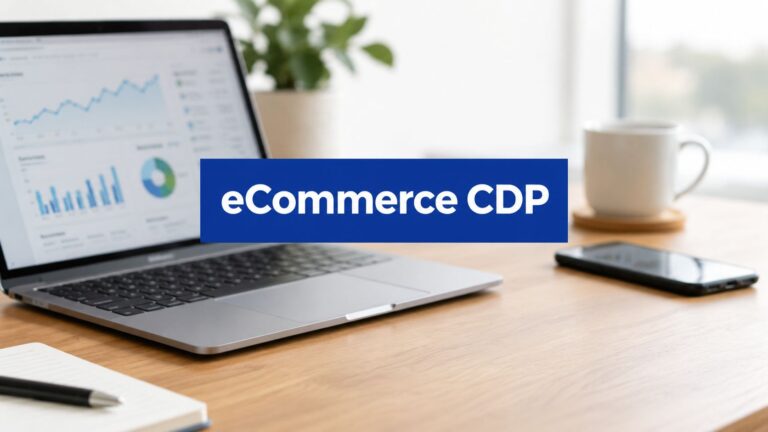 ecommerce customer data platform laptop workspace